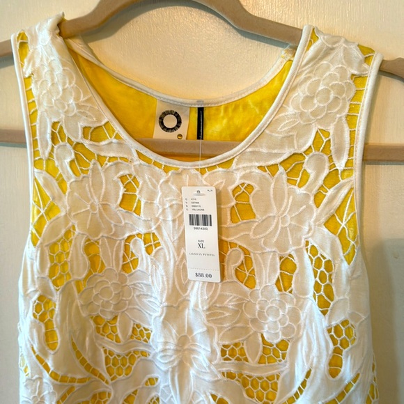 Anthropologie Akemi Lace Floral Racer Back Tank Top size XL - Picture 2 of 4
